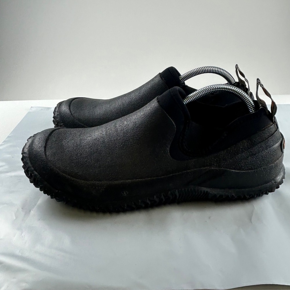 Bogs Men's 10 Urban Walker Black Waterproof Slip On Rain Shoes Rubber Garden